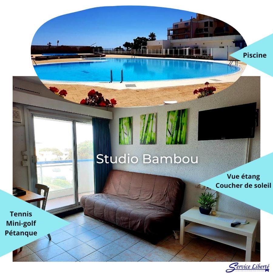 Studio Bambou - Piscine - Acces Direct A La Plage - Lydia Playa Leilighet Le Barcarès Eksteriør bilde